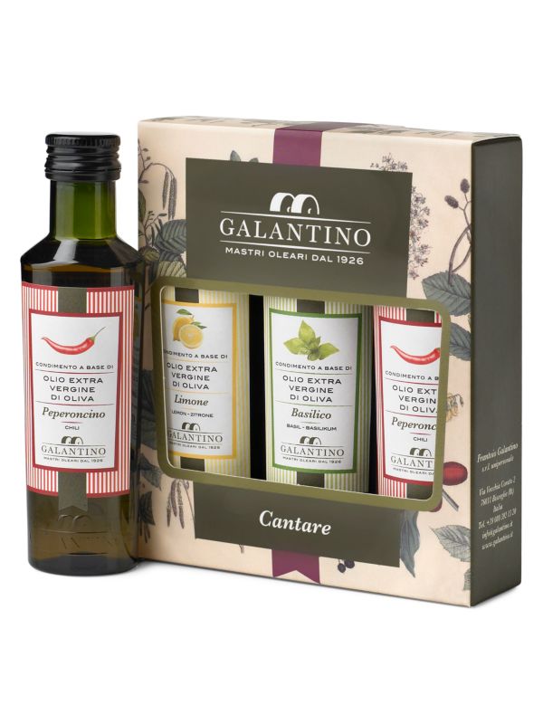 Frantoio Galantino 3-Piece Extra Virgin Olive Oil Set